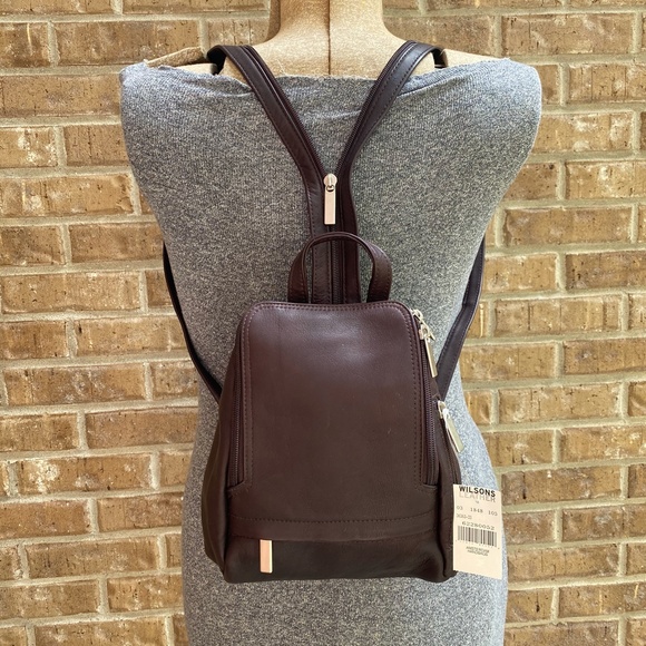 Wilson's Leather Handbags - Genuine All Leather Backpack Wilson's  NWT